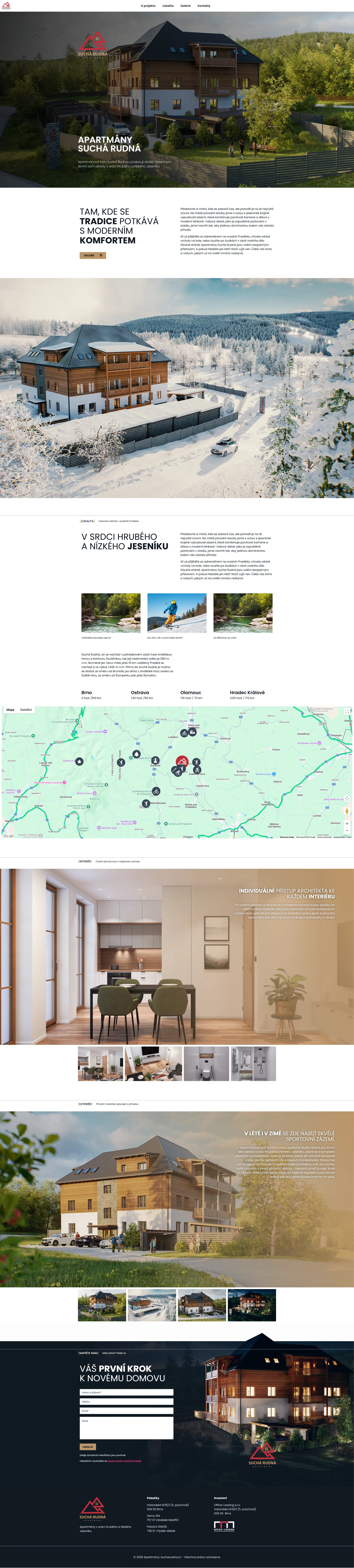 Apartmány Suchá Rudná – Developerský projekt